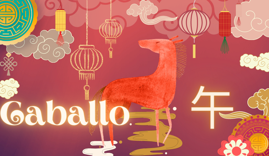 El caballo – 12 animales del zodiaco chino