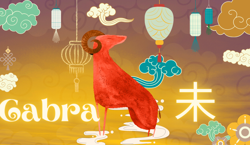 La cabra – 12 animales del zodiaco chino